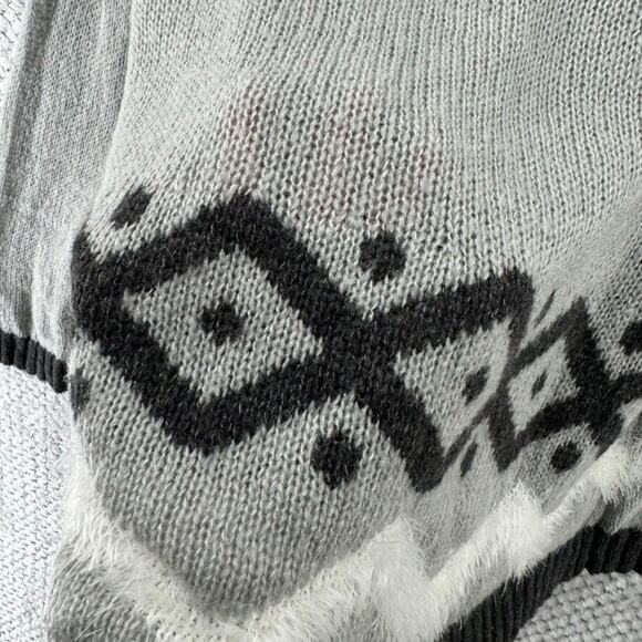 J Jill Sweater Womens L Gray Wool Mohair Crew Neck Long Sleeves Pull Over Jumper - Picture 9 of 14